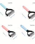 2-Pack Stainless Steel Pet Dematting Comb Set