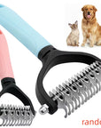 2-Pack Stainless Steel Pet Dematting Comb Set