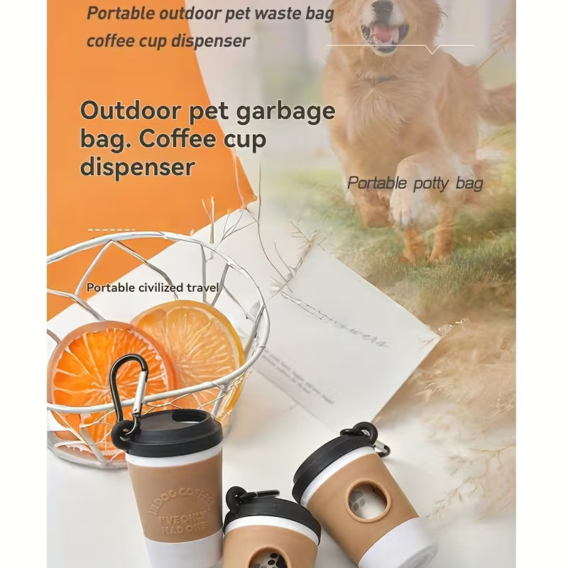 Doggy Coffee Cup Pet Waste Bag Dispenser