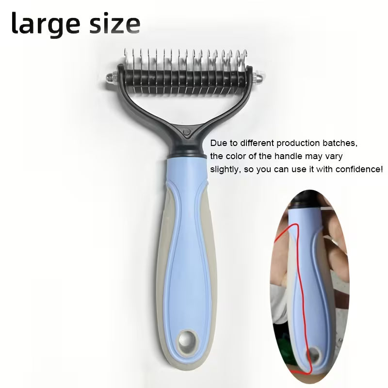 Double-Sided Pet Grooming Comb – Detangling &amp; Shedding Tool for Dogs &amp; Cats