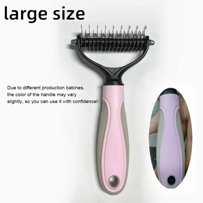 Double-Sided Pet Grooming Comb – Detangling &amp; Shedding Tool for Dogs &amp; Cats