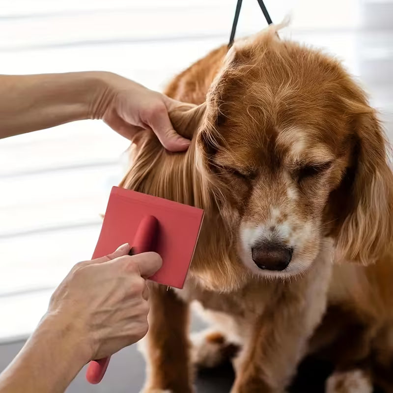 Extra-Long Stainless Steel Dog Grooming Brush
