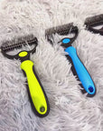 2-Pack Stainless Steel Pet Dematting Comb Set
